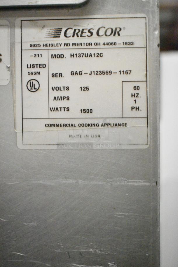 CresCor H137UA12C Metal Commercial Heated Holding Cabinet on Commercial Casters. 125 Volts, 1 Phase. Tested and Working! - Image 6 of 7