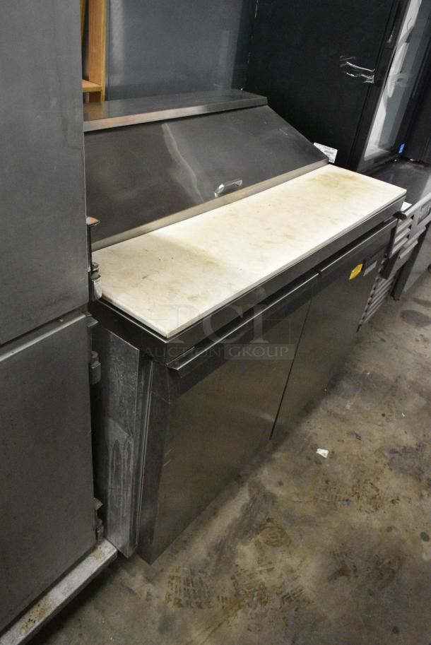 Continental Stainless Steel Commercial Sandwich Salad Prep Table Bain Marie Mega Top on Commercial Casters. 115 Volts, 1 Phase. Tested and Powers On But Does Not Get Cold - Image 2 of 7
