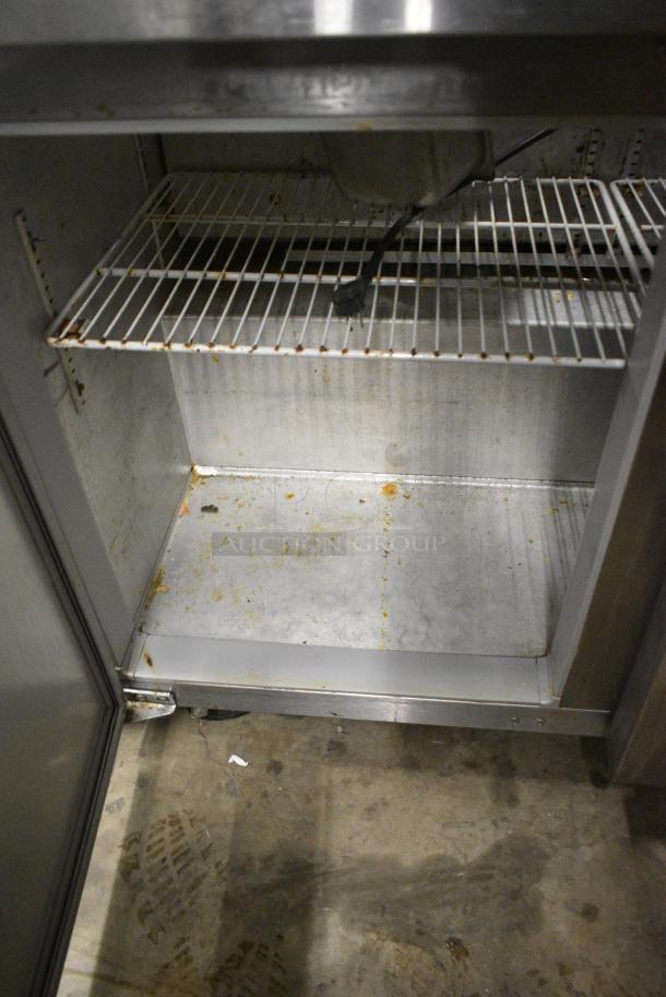 Continental Stainless Steel Commercial Sandwich Salad Prep Table Bain Marie Mega Top on Commercial Casters. 115 Volts, 1 Phase. Tested and Powers On But Does Not Get Cold - Image 4 of 7