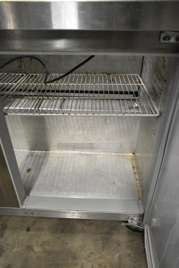 Continental Stainless Steel Commercial Sandwich Salad Prep Table Bain Marie Mega Top on Commercial Casters. 115 Volts, 1 Phase. Tested and Powers On But Does Not Get Cold - Image 5 of 7