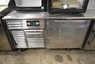 Traulsen RBC50-ZWM12 Stainless Steel Commercial Undercounter Smart Chill Blast Chiller on Commercial Casters. 115 Volts, 1 Phase. Tested and Working!