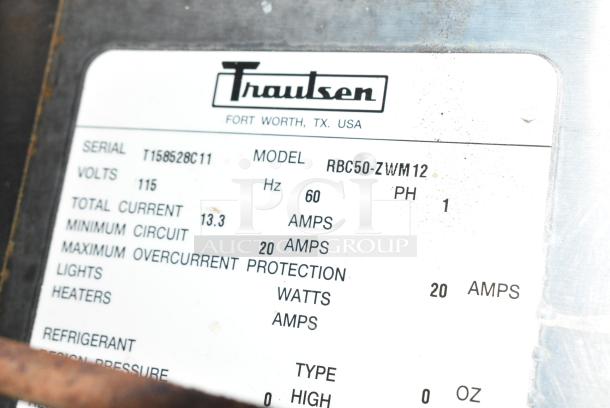 Traulsen RBC50-ZWM12 Stainless Steel Commercial Undercounter Smart Chill Blast Chiller on Commercial Casters. 115 Volts, 1 Phase. Tested and Working! - Image 9 of 10
