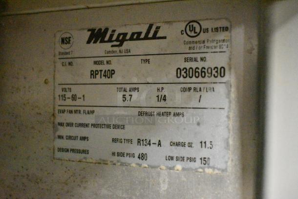 Migali RPT40P Stainless Steel Commercial Pizza Prep Table. 115 Volts, 1 Phase. Tested and Working! - Image 5 of 6