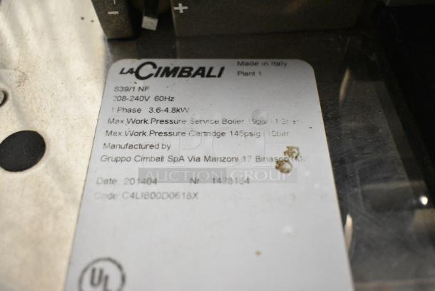 La Cimbali S39/1NF S39 Barsystem Stainless Steel Commercial Countertop Automatic Espresso Machine. 208-240 Volts, 1 Phase. - Image 8 of 10
