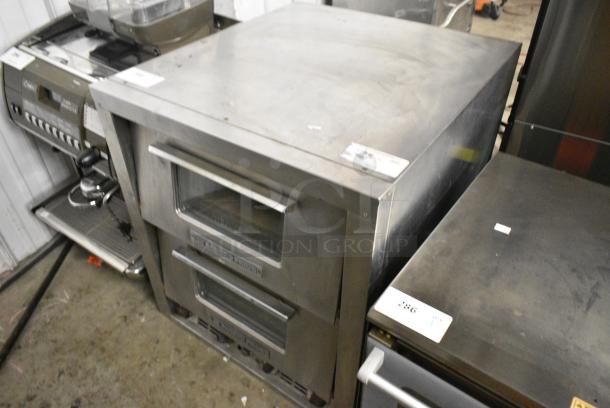 Bakers Pride P46S Stainless Steel Commercial Countertop Electric Powered 2 Deck Pizza Oven w/ Cooking Stones. 208 Volts. - Image 3 of 7