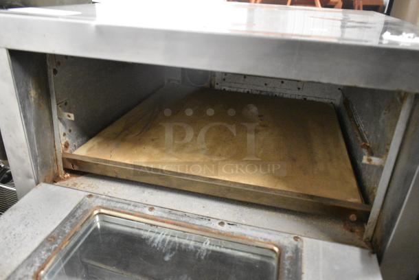 Bakers Pride P46S Stainless Steel Commercial Countertop Electric Powered 2 Deck Pizza Oven w/ Cooking Stones. 208 Volts. - Image 4 of 7
