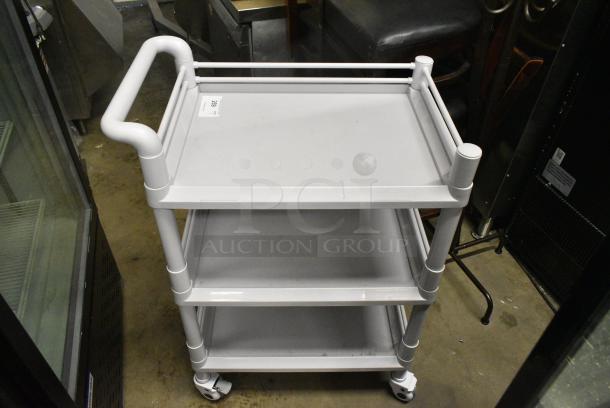 Poly 3 Tier Cart on Commercial Casters. - Image 1 of 3
