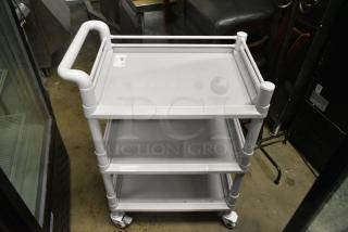 Poly 3 Tier Cart on Commercial Casters.