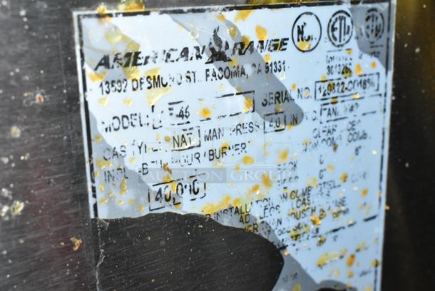 American Range AF-46 Stainless Steel Commercial Floor Style Natural Gas Powered Deep Fat Fryer. 40,000 BTU. - Image 7 of 7