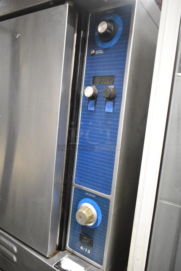 2 Duke 6/13 Stainless Steel Commercial Natural Gas Powered Full Size Convection Oven w/ View Through Door, Solid Door, Metal Oven Racks. 2 Times Your Bid! - Image 3 of 9