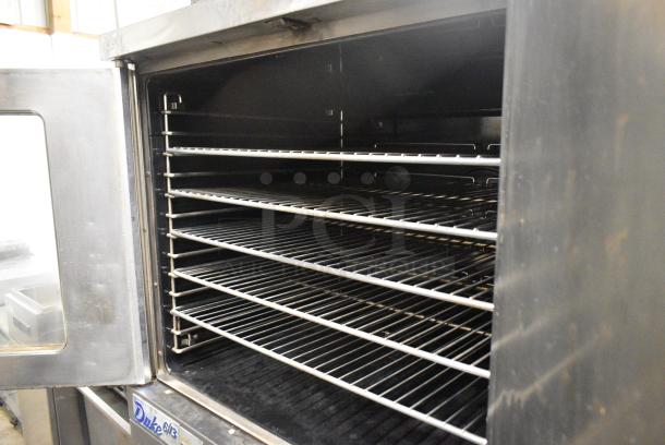 2 Duke 6/13 Stainless Steel Commercial Natural Gas Powered Full Size Convection Oven w/ View Through Door, Solid Door, Metal Oven Racks. 2 Times Your Bid! - Image 7 of 9
