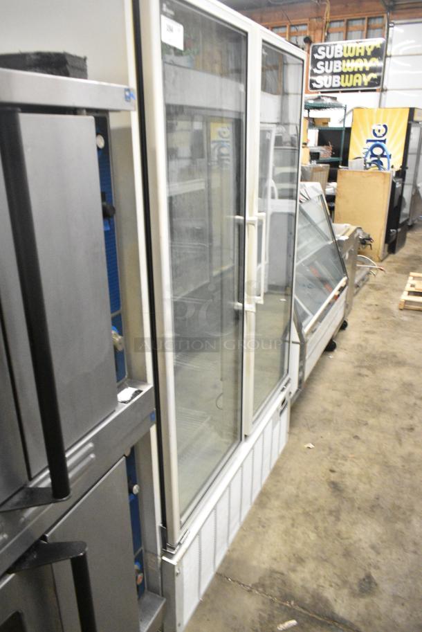 Master-Bilt BMG-48 Metal Commercial 2 Door Reach In Cooler Merchandiser. 115/208-230 Volts, 1 Phase. Tested and Powers On But Does Not Get Cold - Image 2 of 7