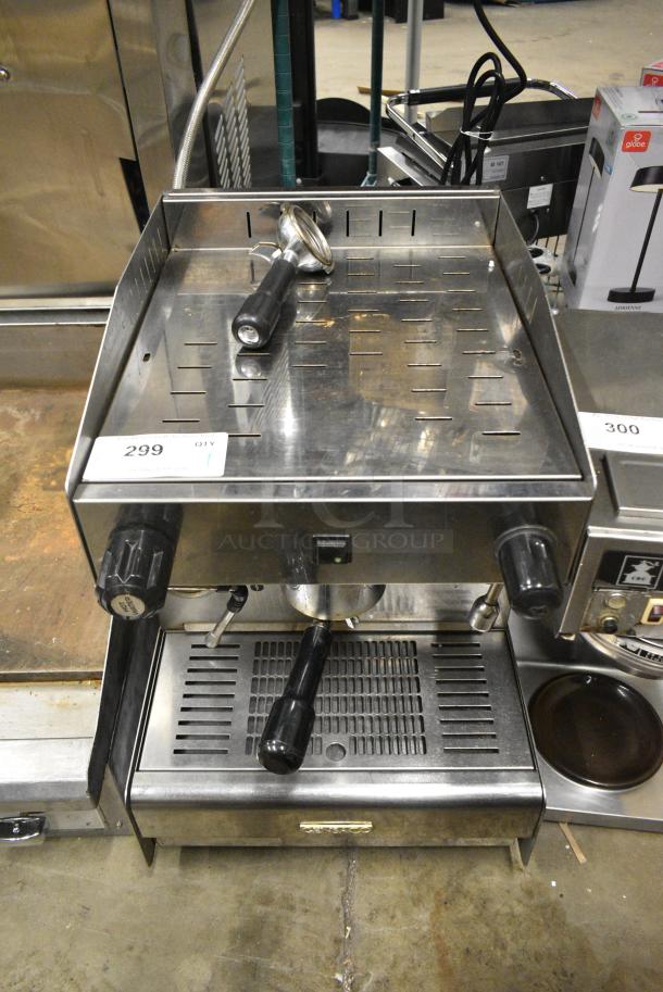 Gensaco GEN 5.0-elfa/sa Stainless Steel Commercial Countertop Single Group Espresso Machine w/ Portafilter and Steam Wand. 115 Volts, 1 Phase. - Image 1 of 8