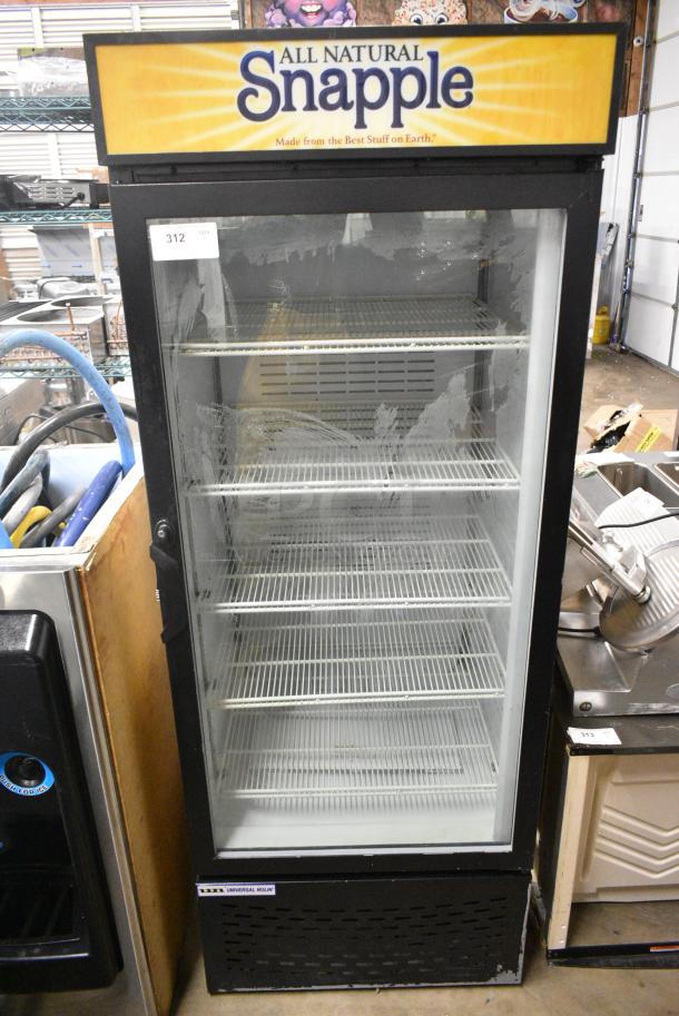 Universal Nolin MC750-1 Metal Commercial Single Door Reach In Cooler Merchandiser w/ Poly Coated Racks. 115 Volts, 1 Phase. Tested and Working! - Image 1 of 6