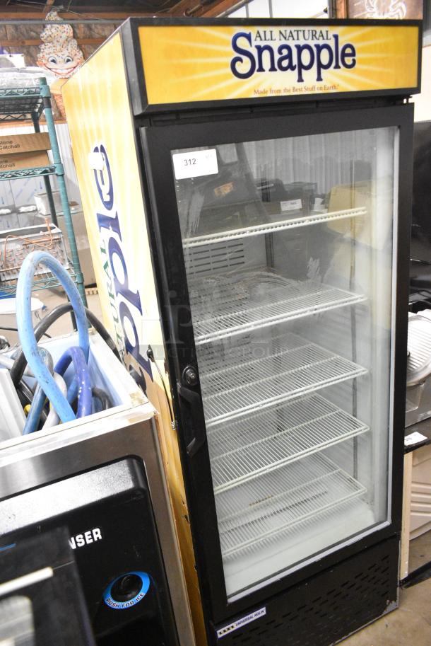 Universal Nolin MC750-1 Metal Commercial Single Door Reach In Cooler Merchandiser w/ Poly Coated Racks. 115 Volts, 1 Phase. Tested and Working! - Image 2 of 6