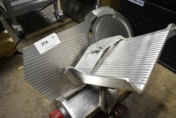 Fleetwood BF300 Stainless Steel Commercial Countertop Meat Slicer w/ Blade Sharpener. 115 Volts, 1 Phase. Tested and Powers On But Parts Do Not Move - Image 2 of 6