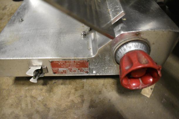 Fleetwood BF300 Stainless Steel Commercial Countertop Meat Slicer w/ Blade Sharpener. 115 Volts, 1 Phase. Tested and Powers On But Parts Do Not Move - Image 4 of 6