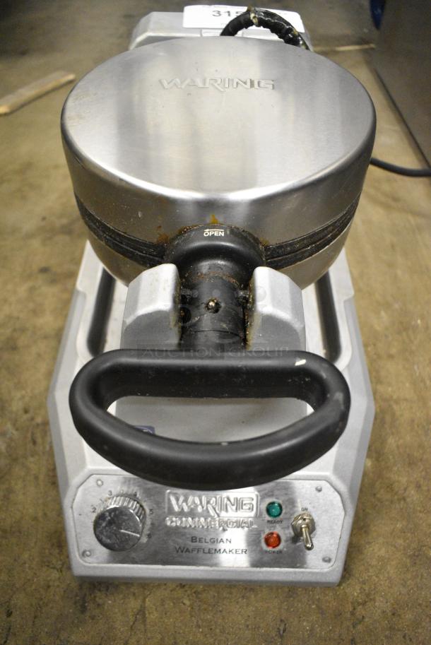 Waring WW180X Stainless Steel Countertop Waffle Maker. 120 Volts, 1 Phase. Tested and Working! - Image 1 of 7