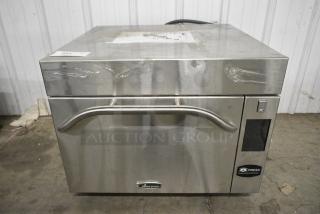 2017 Amana AXP22TLT Stainless Steel Commercial Countertop Electric Powered Rapid Cook Oven. 208/240 Volts, 1 Phase.