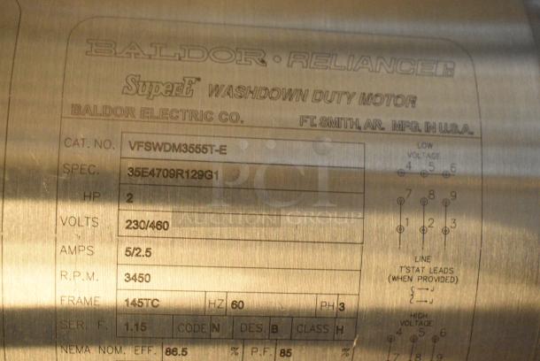 Admix #1 MOBILE LS Stainless Steel Commercial Floor Style Mobile Mixer w/ Strongway 8 Ton Hydraulic Double Piston Long Ram Jack. 230/460 Volts, 3 Phase. - Image 5 of 10