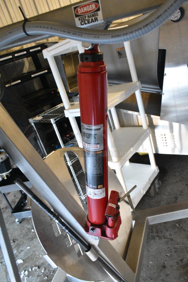 Admix #1 MOBILE LS Stainless Steel Commercial Floor Style Mobile Mixer w/ Strongway 8 Ton Hydraulic Double Piston Long Ram Jack. 230/460 Volts, 3 Phase. - Image 6 of 10