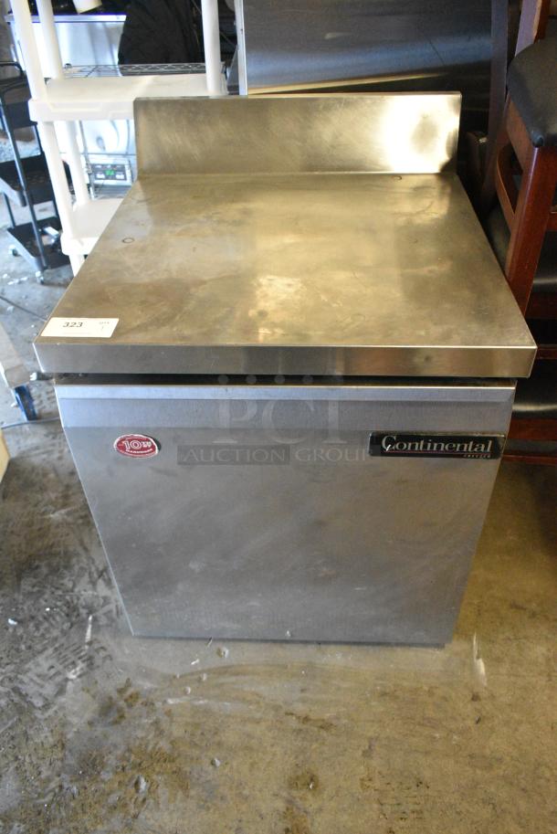 Continental SWF27-BS Stainless Steel Commercial Work Top Single Door Freezer. 115 Volts, 1 Phase. Tested and Working! - Image 1 of 8