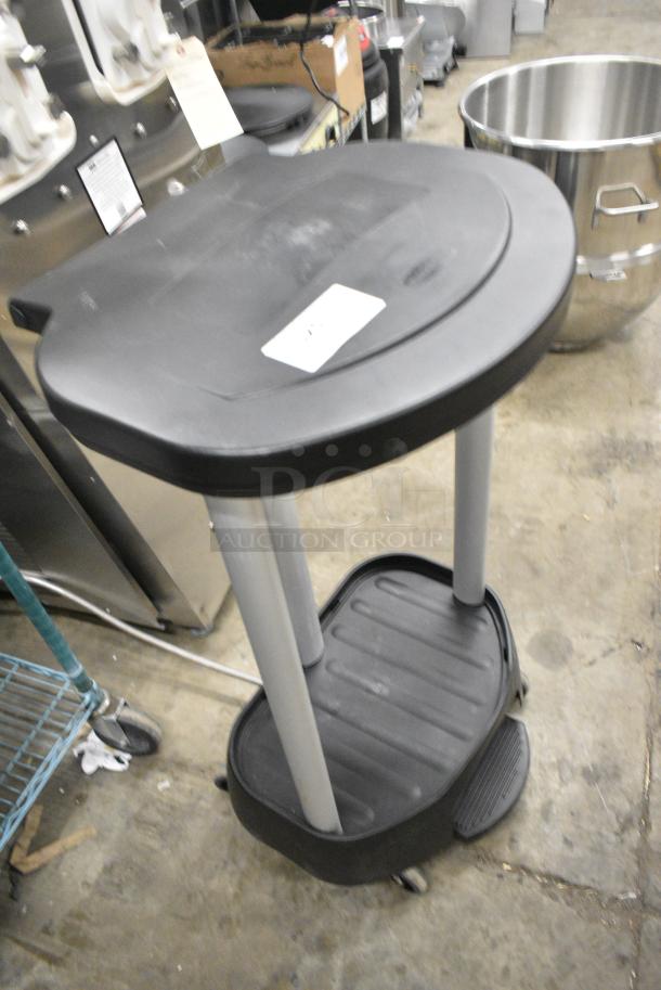 Rubbermaid Poly Trash Can Shell on Commercial Casters. - Image 2 of 6