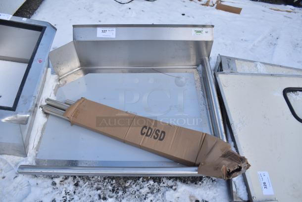 BRAND NEW SCRATCH AND DENT! Regency 600CDT36R Stainless Steel Right Side Clean Side Dishwasher Table - Image 1 of 5