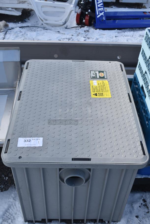 BRAND NEW SCRATCH AND DENT! Canplas 3950A03(S) Metal Commercial Grease Trap - Image 3 of 4