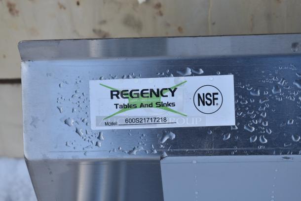 BRAND NEW SCRATCH AND DENT! Regency 600S21717218 Stainless Steel 2 Bay Sink w/ Dual Drain Boards. - Image 6 of 6
