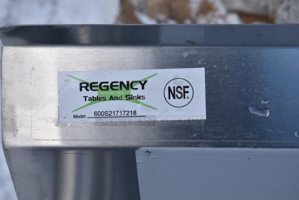 BRAND NEW SCRATCH AND DENT! Regency 600S21717218 Stainless Steel 2 Bay Sink w/ Dual Drain Boards. No Legs. - Image 5 of 5