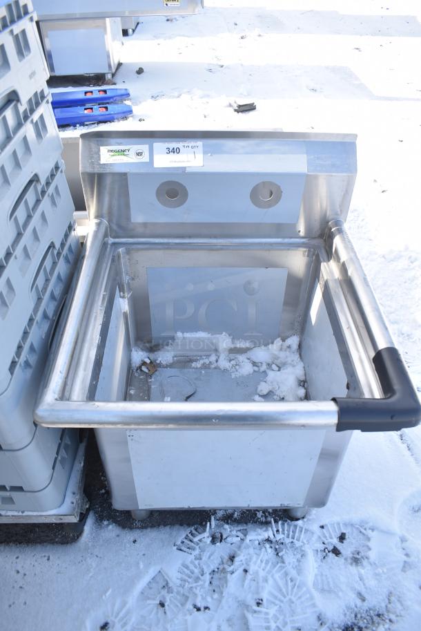 BRAND NEW SCRATCH AND DENT! Regency 600S11818 23" 16-Gauge Stainless Steel One Compartment Commercial Sink - Image 5 of 7