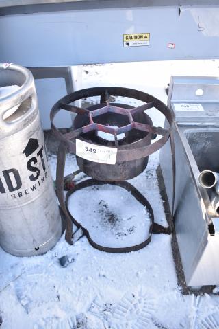 Metal Propane Gas Powered Single Burner Range.