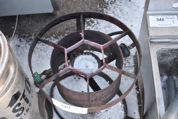 Metal Propane Gas Powered Single Burner Range. - Image 2 of 2