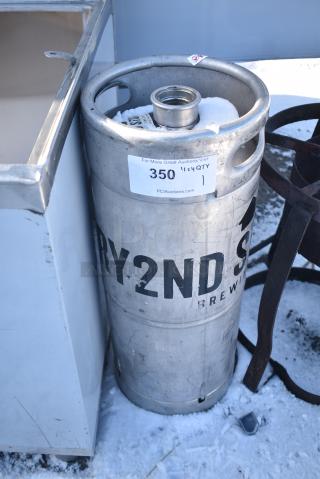 Metal Quarter Barrel Keg.