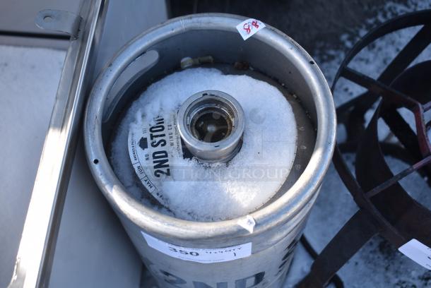 Metal Quarter Barrel Keg. - Image 2 of 2