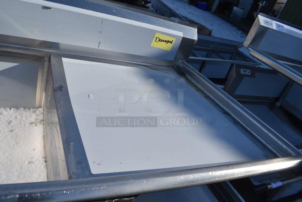 BRAND NEW SCRATCH AND DENT! Regency 600S31620224 16 Gauge Stainless Steel Three Compartment Commercial Sink with 2 Drainboards. No Legs. - Image 3 of 7