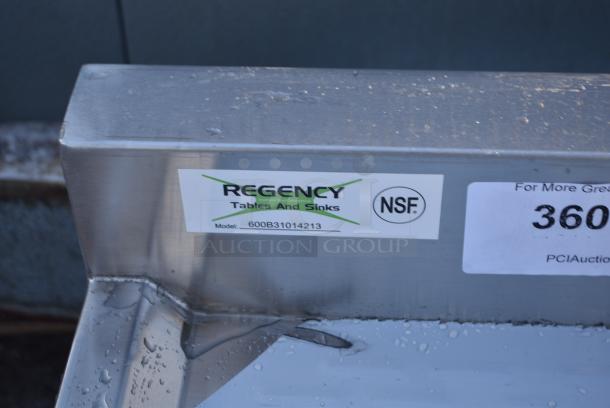 BRAND NEW SCRATCH AND DENT! Regency 600B31014213 3 Bowl Underbar Sink with Two Drainboards - 60" x 18 3/4". No Legs. - Image 5 of 5