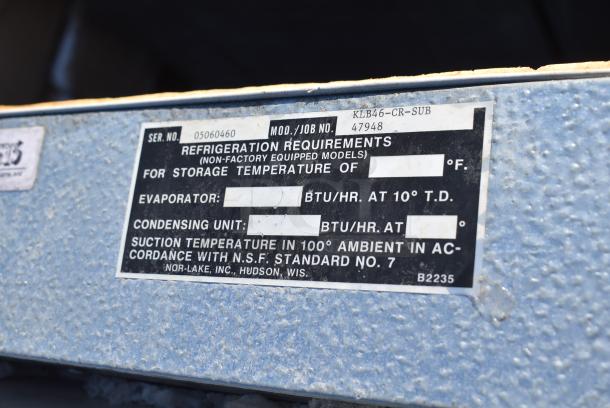 4'x6' Norlake SELF CONTAINED Walk In Cooler Box w/ Compressor and Condenser. - Image 7 of 11