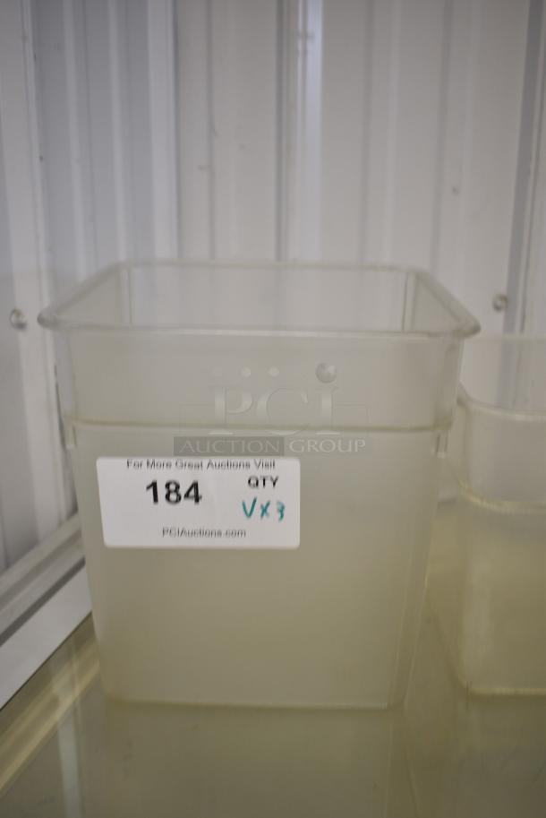 ALL ONE MONEY! Lot of 3 Clear Poly Containers - Image 2 of 5