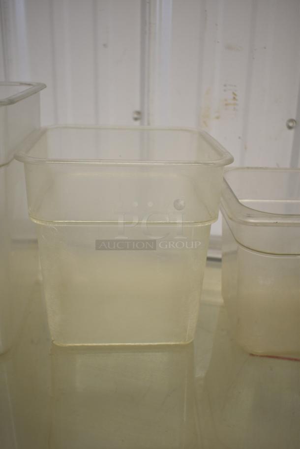 ALL ONE MONEY! Lot of 3 Clear Poly Containers - Image 3 of 5