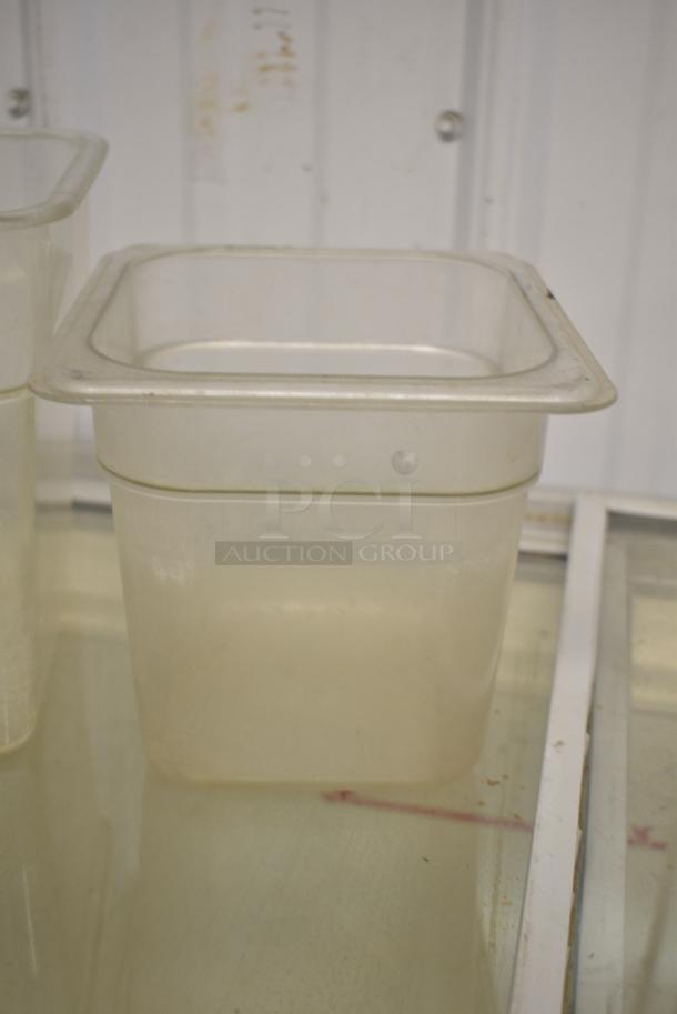 ALL ONE MONEY! Lot of 3 Clear Poly Containers - Image 4 of 5