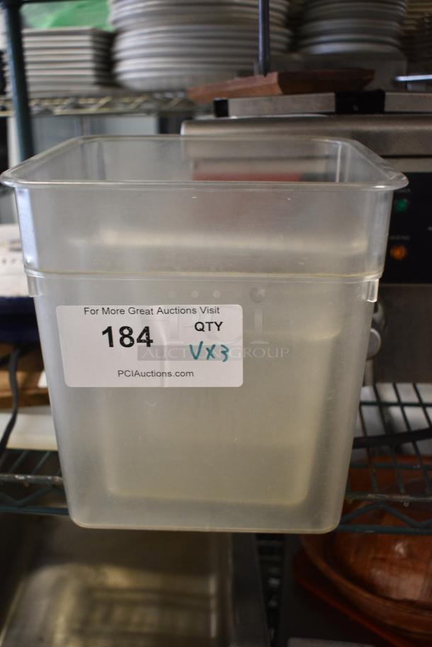 ALL ONE MONEY! Lot of 3 Clear Poly Containers - Image 5 of 5