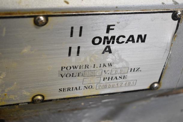 Omcan SP-200 Metal Commercial Planetary Dough Mixer w/ Mixing Bowl, Dough Hook and Paddle Attachment. 115 Volts, 1 Phase. Tested and Working! - Image 6 of 8