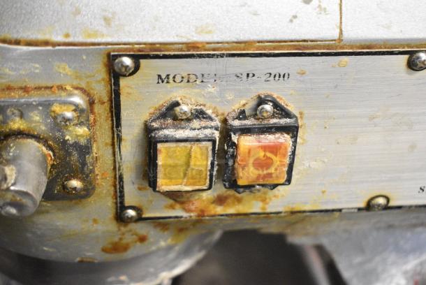 Omcan SP-200 Metal Commercial Planetary Dough Mixer w/ Mixing Bowl, Dough Hook and Paddle Attachment. 115 Volts, 1 Phase. Tested and Working! - Image 7 of 8