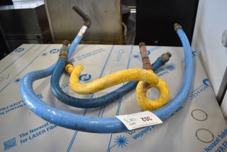 3 Gas Hoses; 2 Blue and 1 Yellow. 3 Times Your Bid!