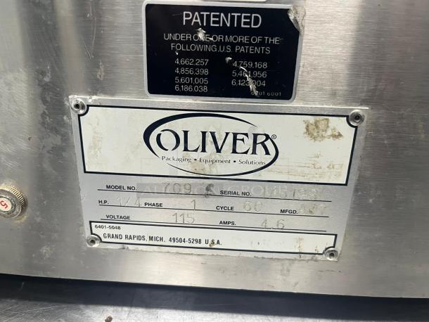NICE! Oliver Mini Supreme Bread Slicer Model 709, 5/8" Cut Used Great Condition - Image 3 of 7