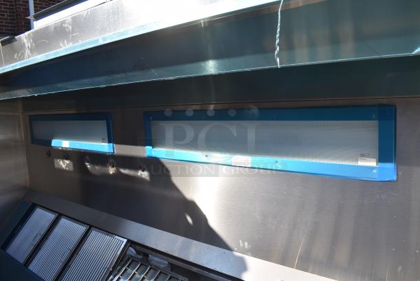 BRAND NEW SCRATCH AND DENT! 11.5' Aquamatic 6024 AMND-2 Stainless Steel Commercial Return Air Grease Hood w/ Filters. - Image 4 of 9