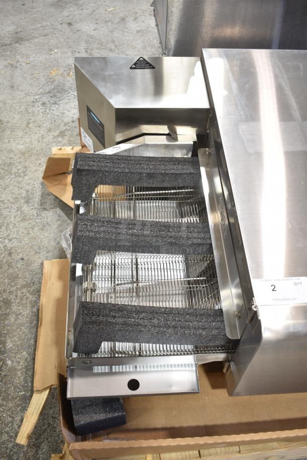 BRAND NEW SCRATCH AND DENT! 2024 Turbochef HHC2020 Stainless Steel Commercial Countertop Electric Powered Conveyor Rapid Cook Oven. 208/240 Volts, 1 Phase. - Image 4 of 10