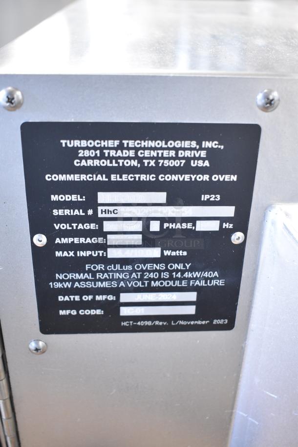 BRAND NEW SCRATCH AND DENT! 2024 Turbochef HHC2020 Stainless Steel Commercial Countertop Electric Powered Conveyor Rapid Cook Oven. 208/240 Volts, 1 Phase. - Image 8 of 10